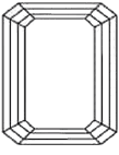 Princess diamond shape icon