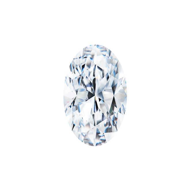 Oval diamond shape icon